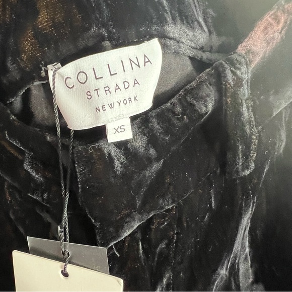 Collina Strada Velvet interrupted pants black tye dye size XS - Picture 12 of 13